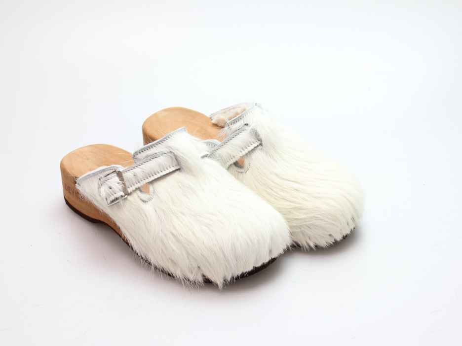 Bewegliche Fellclogs für Damen gefüttert