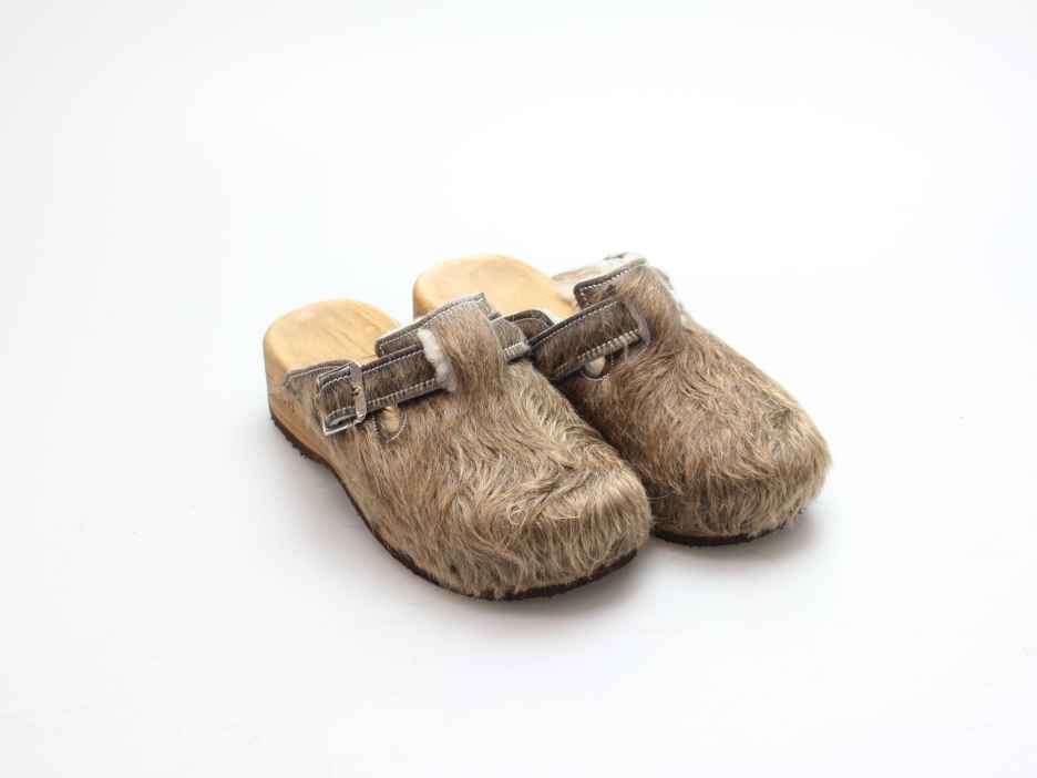 Bewegliche Fellclogs für Damen gefüttert