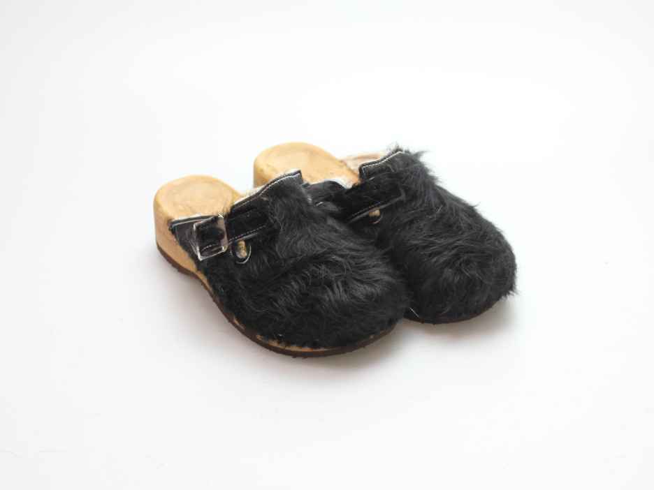 Bewegliche Fellclogs für Damen gefüttert